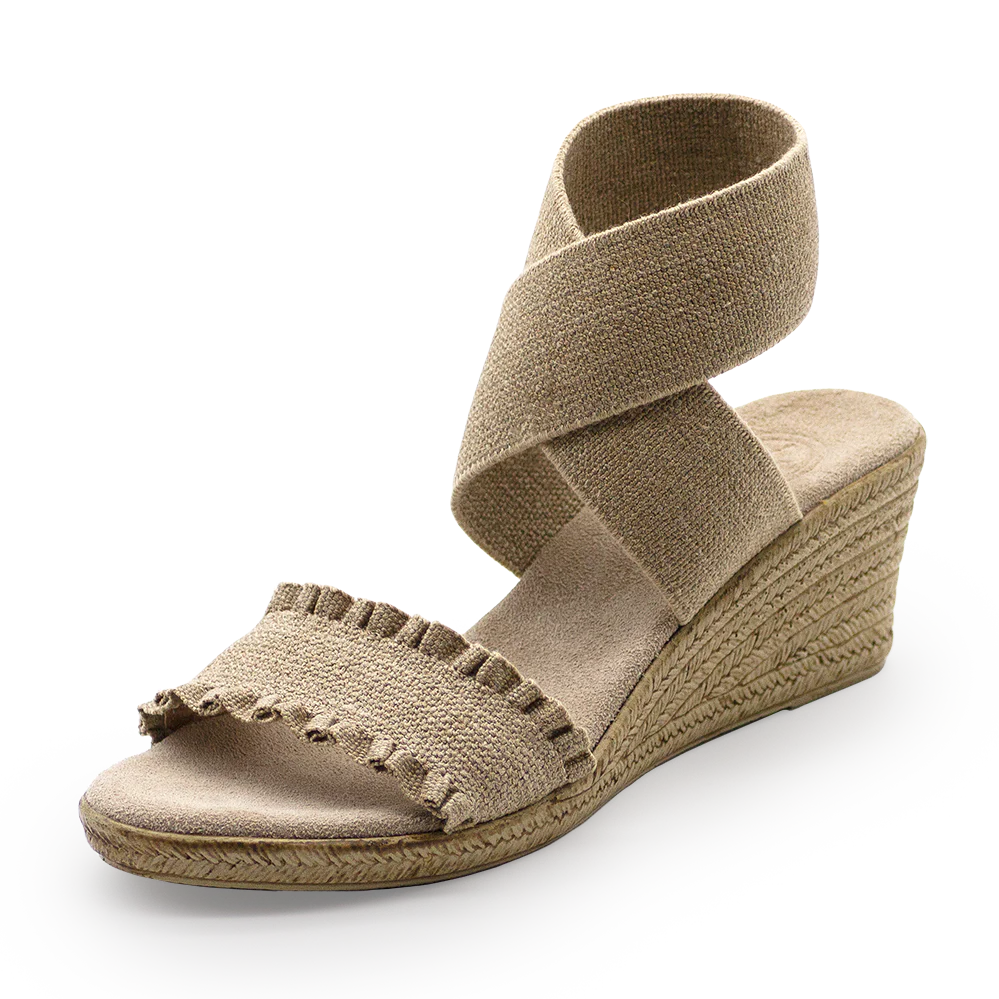 Carolina Ruffle Espadrille Wedge Sandal - Image 4