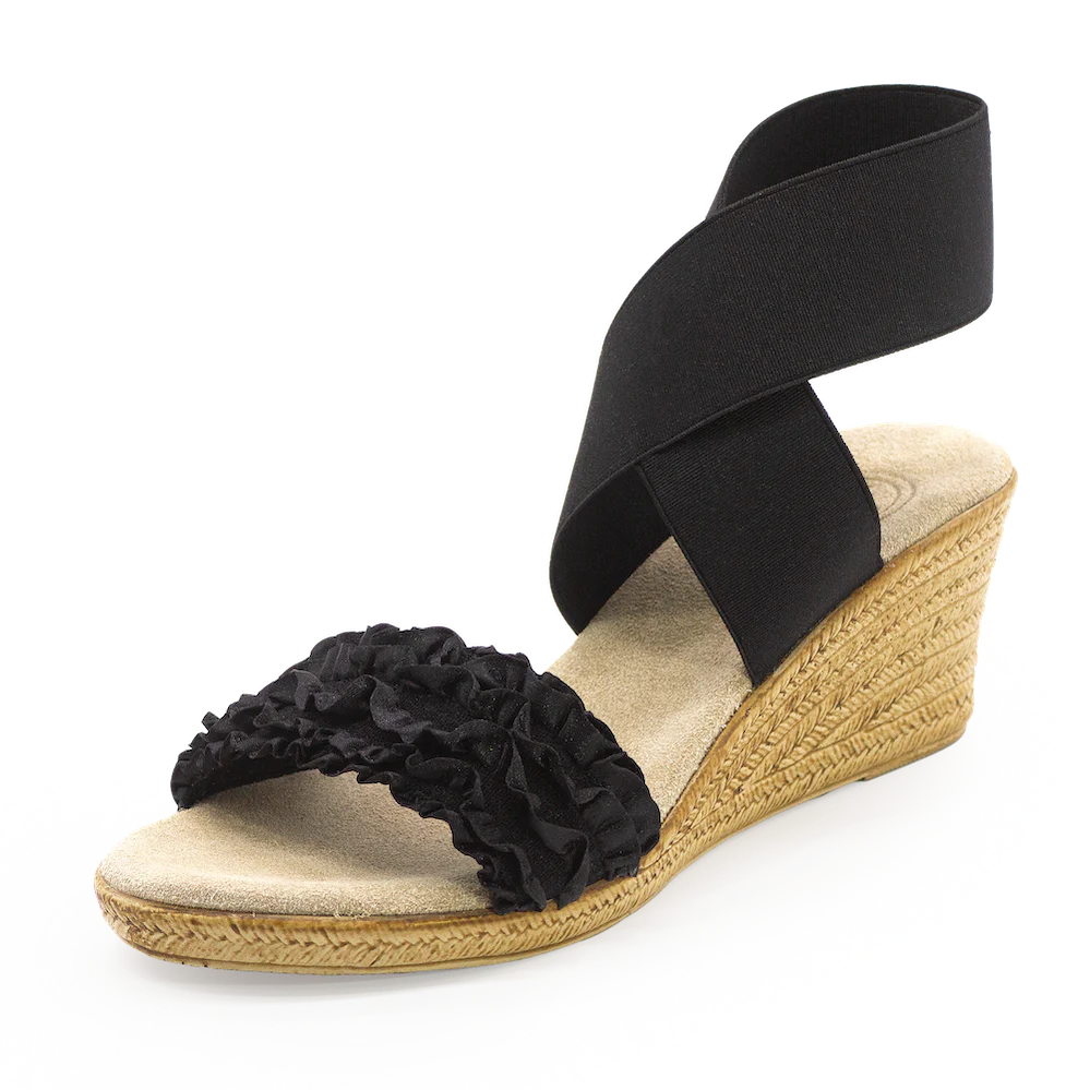 Carolina Ruffle Espadrille Wedge Sandal - Image 5