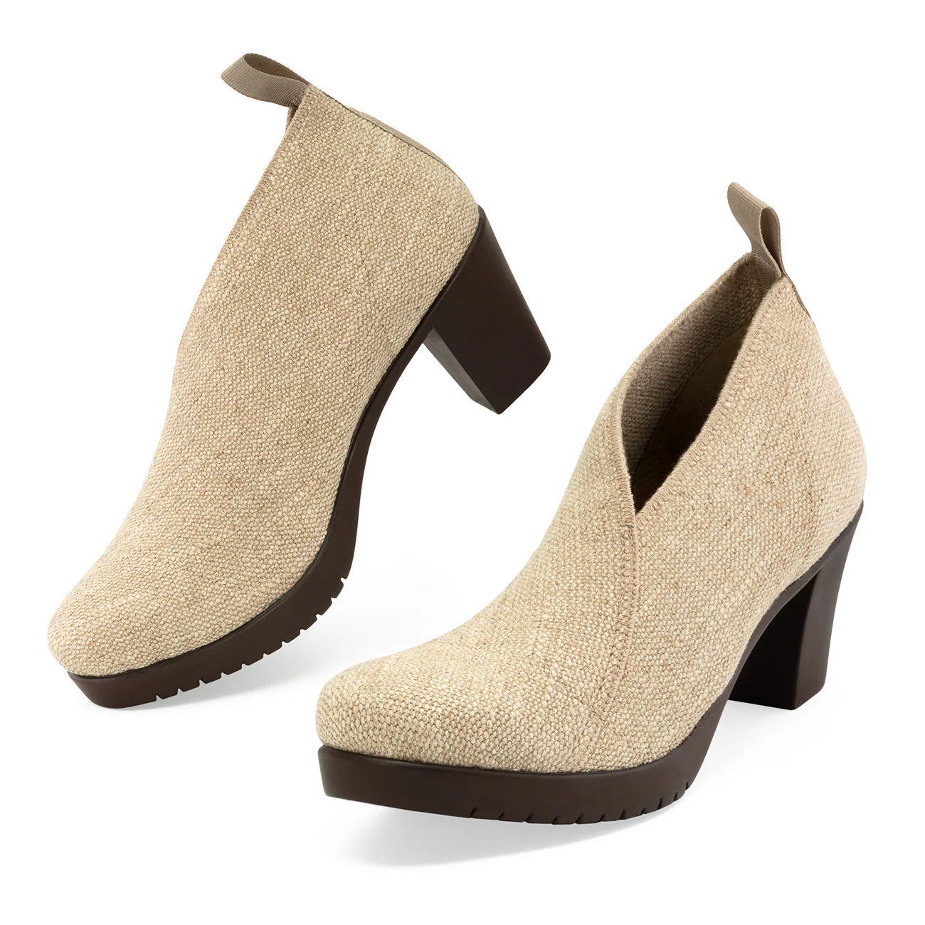 Jill V-Cut Block Heel Bootie - Image 6